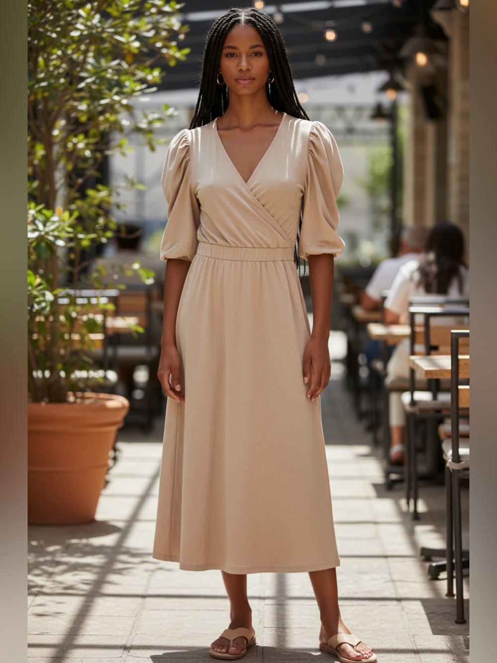NWT Dazy Not Just Any Girl Beige Dress
